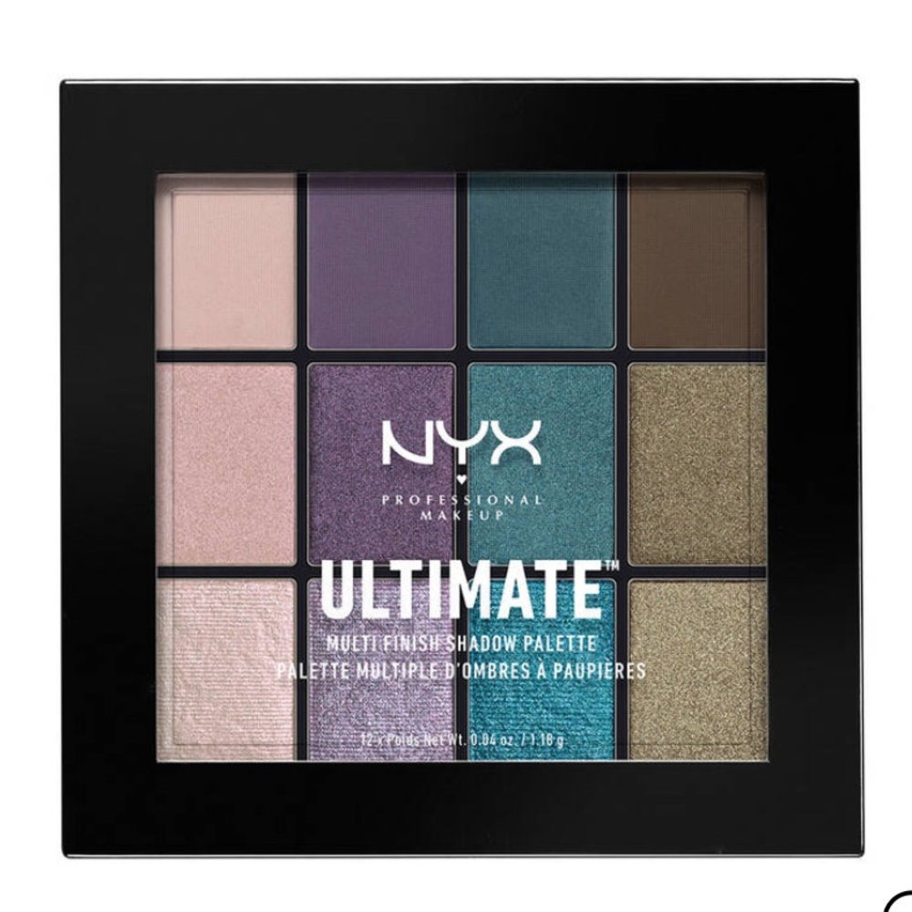 NYX Pro Makeup Eyeshadow Palette - 12 Shades - Smokey Jewel Tones - Gift